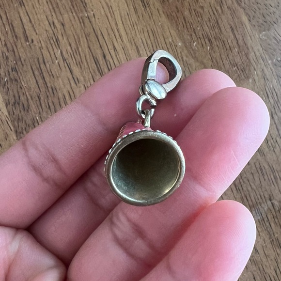 Retired Juicy Couture Pink Cheer Megaphone Gold-Toned Charm Bracelet - Picture 5 of 7